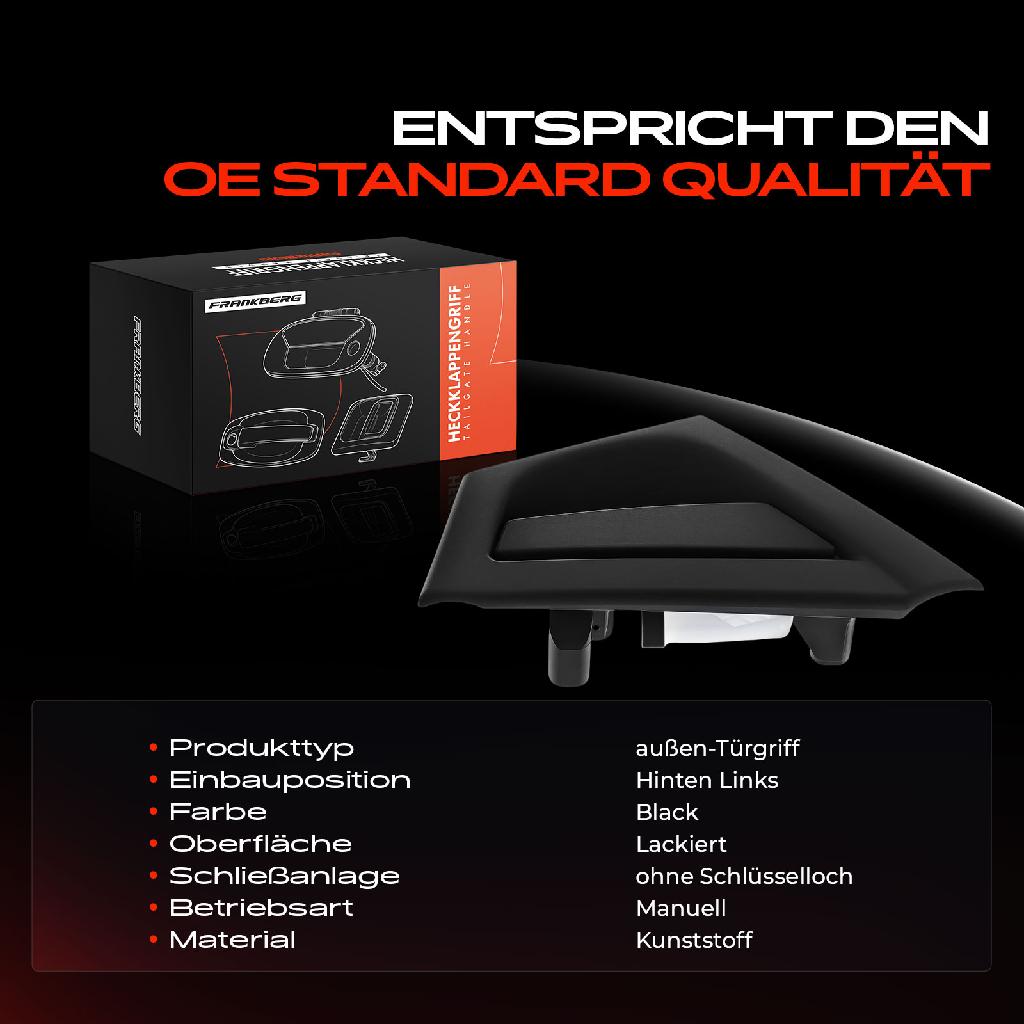 1x Türgriff Hinten Links außen für Lancia Ypsilon 312 0.9L 1.0L 1.2L Bj ab 2011