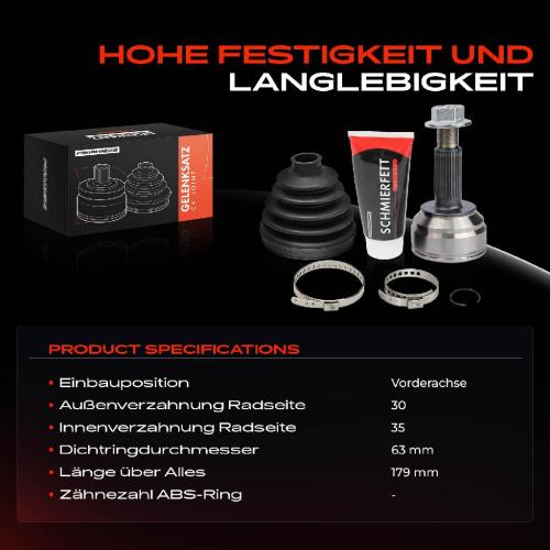 Frankberg 1x Antriebswelle Gelenksatz Vorderachse für Tesla Model S 5YJS 60D 70D 75D 85D Bild Frankberg 1x Antriebswelle Gelenksatz Vorderachse für Tesla Model S 5YJS 60D 70D 75D 85D