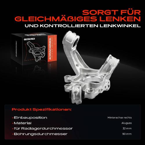 1x Achsschenkel Radaufhängung Hinterachse Rechts für Honda CR-V III RE 4WD 2006-2012 Bild 1x Achsschenkel Radaufhängung Hinterachse Rechts für Honda CR-V III RE 4WD 2006-2012