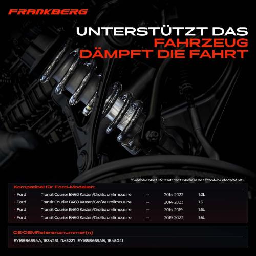 2x Fahrwerksfeder Hinterachse für Ford Transit Courier B460 Kasten/MPV Bj ab 2014 Bild 2x Fahrwerksfeder Hinterachse für Ford Transit Courier B460 Kasten/MPV Bj ab 2014