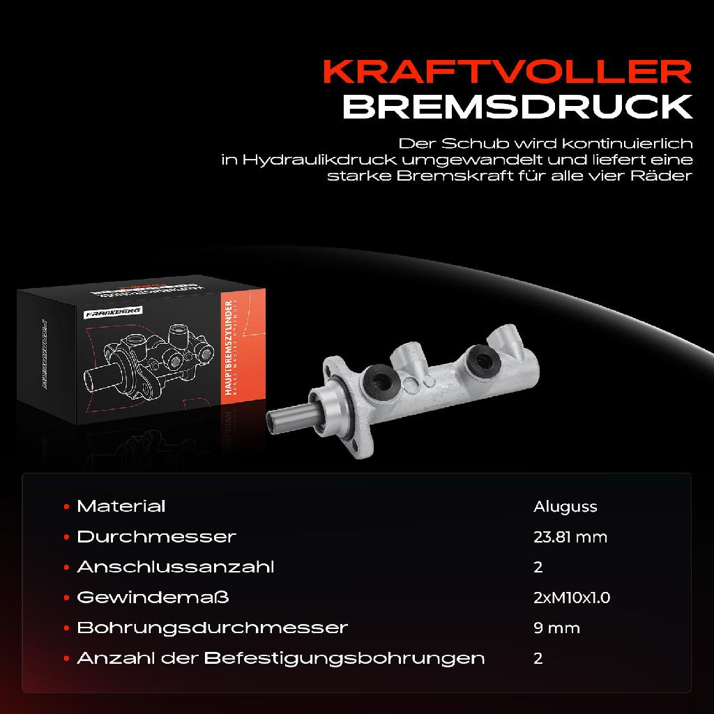 1x Hauptbremszylinder Bremszylinder für BMW 5er E28 6er E24 518i 528i M5 1.8L-3.5L