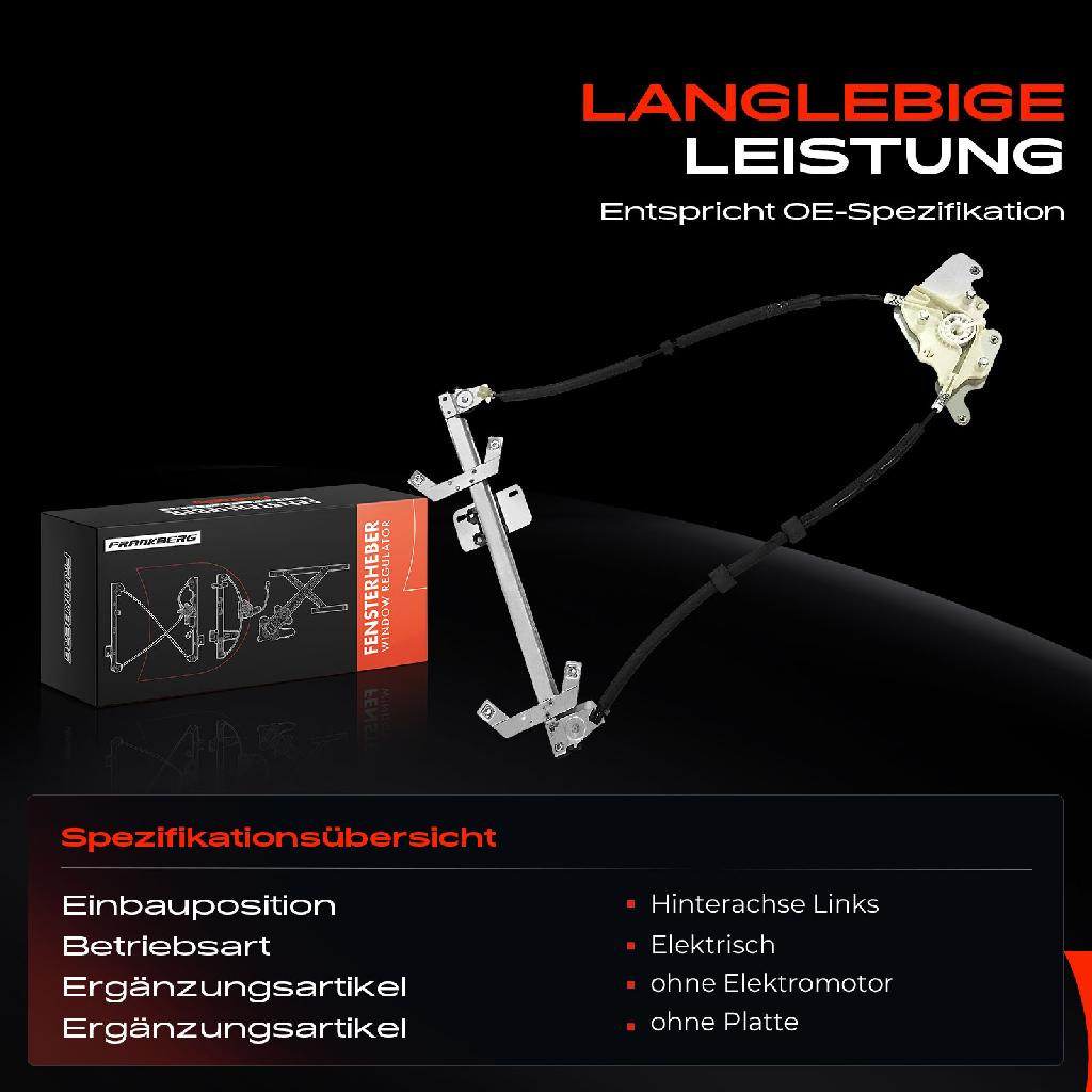 1x Fensterheber Hinten Links für Mercedes-Benz W463 G 55 AMG G 400 CDi