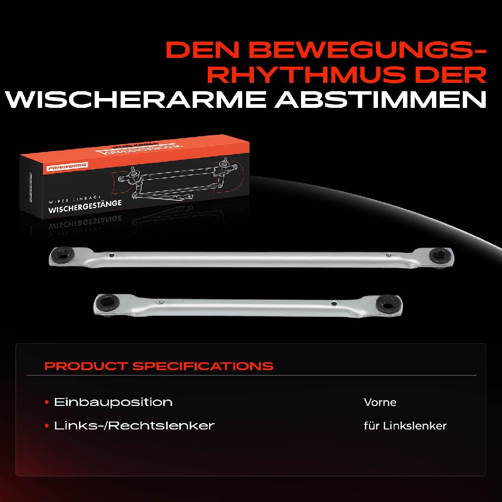 2x Wischergestänge Scheibenwischeraufnahme Vorne für VW Caddy II 9K9B 9K9A 9U7