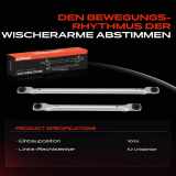 2x Wischergestänge Scheibenwischeraufnahme Vorne für VW Caddy II 9K9B 9K9A 9U7