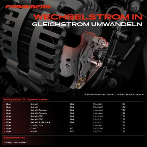 1x Gleichrichter Generator für Opel Astra H Caravan GTC Combo Tour Corsa Bild 1x Gleichrichter Generator für Opel Astra H Caravan GTC Combo Tour Corsa