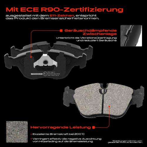 Frankberg 4x Bremsbeläge Vorderachse für Volvo C70 I Cabriolet Coupe S70 V70 873 872 1995-2005 Bild Frankberg 4x Bremsbeläge Vorderachse für Volvo C70 I Cabriolet Coupe S70 V70 873 872 1995-2005