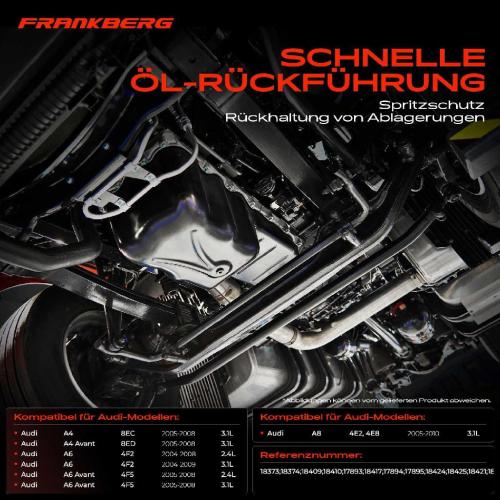 Frankberg 1x Ölwanne Motorölwanne für Audi A4 8E B7 A6 4F C6 A8 4E 2004-2010 2.4L 3.2L Bild Frankberg 1x Ölwanne Motorölwanne für Audi A4 8E B7 A6 4F C6 A8 4E 2004-2010 2.4L 3.2L