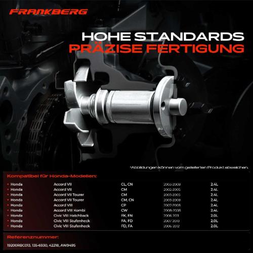 1x Wasserpumpe Kühlwasserpumpe für Honda Accord 7 8 Civic 8 2.0L 2.4L Bild 1x Wasserpumpe Kühlwasserpumpe für Honda Accord 7 8 Civic 8 2.0L 2.4L