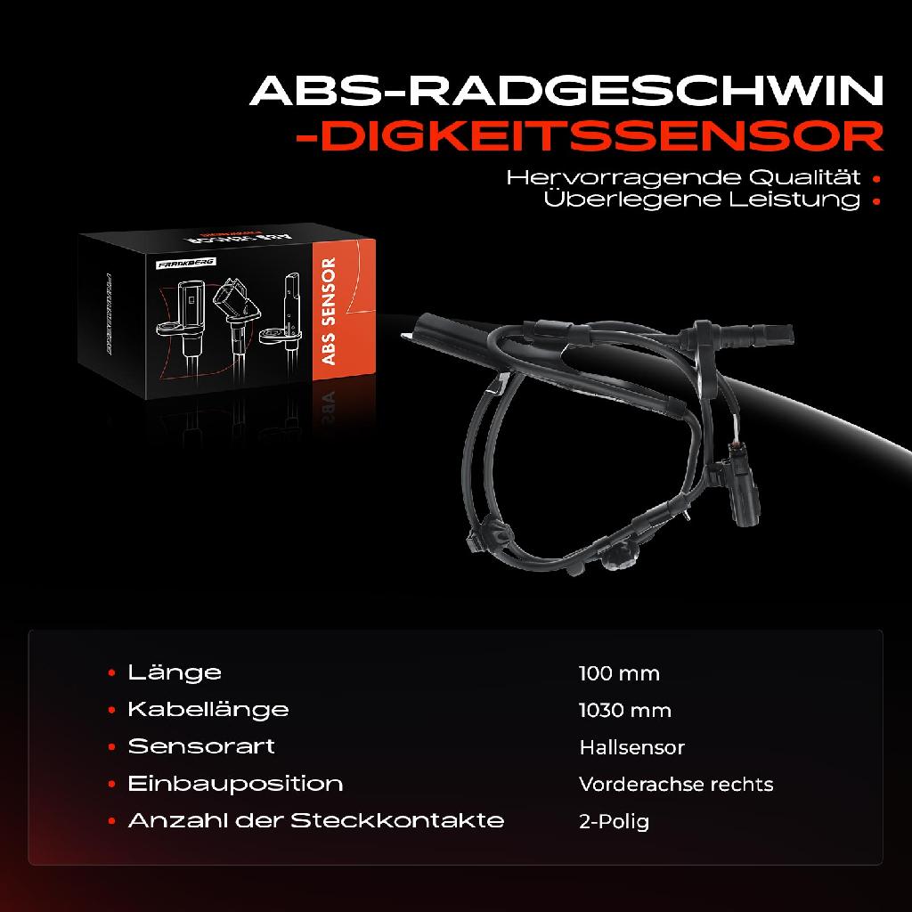 1x ABS Sensor Vorderachse rechts für Lexus CT ZWA10 Toyota Prius W3 1.8L 2008-2016