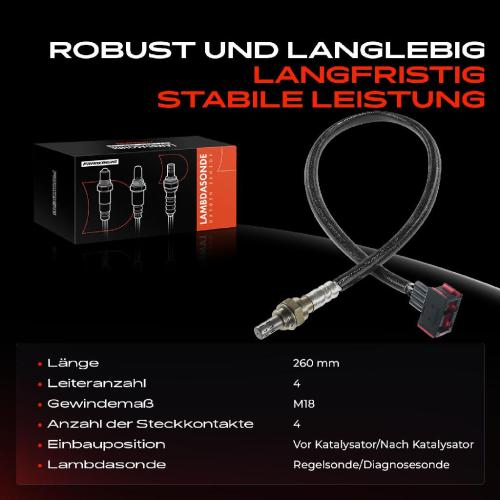 1x Lambdasonde Regelsonde/Diagnosesonde Vor/Nach Katalysator für Porsche Boxster 986 2.7 3.2L 1999-2002 Bild 1x Lambdasonde Regelsonde/Diagnosesonde Vor/Nach Katalysator für Porsche Boxster 986 2.7 3.2L 1999-2002