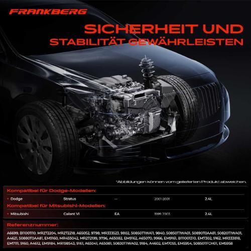 3x Motorlager Getriebelagerlager Vorne und Hinten für Mitsubishi Galant Dodge Stratus 2.4L Bild 3x Motorlager Getriebelagerlager Vorne und Hinten für Mitsubishi Galant Dodge Stratus 2.4L
