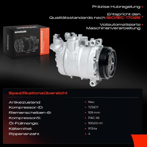 1x Klimakompressor für BMW 5er E60 E61 6er E63 7er E65 E66 E67 N62 Alpina Bild 1x Klimakompressor für BMW 5er E60 E61 6er E63 7er E65 E66 E67 N62 Alpina