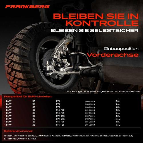 2x Koppelstange Vorderachse für BMW X5 E70 F15 F85 X6 E71 E72 F16 F86 3.0L 4.8L 4.4L 2006-2019 Bild 2x Koppelstange Vorderachse für BMW X5 E70 F15 F85 X6 E71 E72 F16 F86 3.0L 4.8L 4.4L 2006-2019
