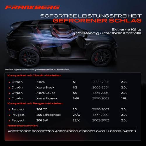1x Klimakompressor für Citroën Xsara N1 N2 N0 N68 Peugeot 206 CC SW 2D Bild 1x Klimakompressor für Citroën Xsara N1 N2 N0 N68 Peugeot 206 CC SW 2D