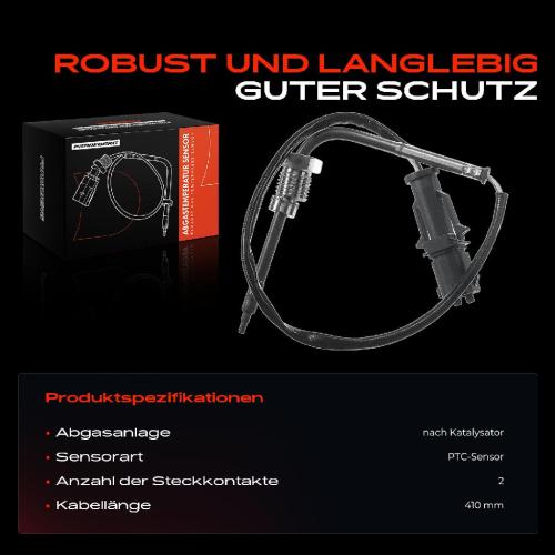 1x Abgastemperatursensor für Fiat Ducato Pritsche/Fahrgestell Kasten Bus Bild 1x Abgastemperatursensor für Fiat Ducato Pritsche/Fahrgestell Kasten Bus