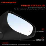 1x Außenspiegel Rechts für Citroën C-Elysee DD Peugeot 301 1.2L 1.6L Bj ab 2012