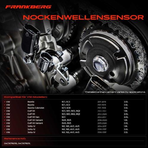 1x Nockenwellenposition Sensor für VW Golf VII 5G1 Beetle 5C Jetta IV 1.8L-2.5L Bild 1x Nockenwellenposition Sensor für VW Golf VII 5G1 Beetle 5C Jetta IV 1.8L-2.5L