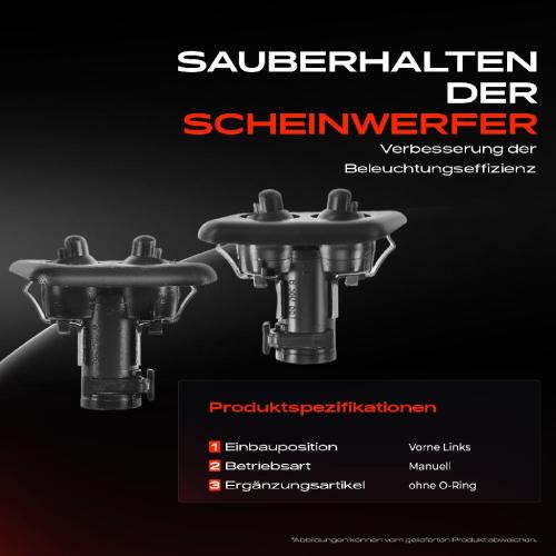 2x Scheinwerferreinigung Waschwasserdüse Vorne Links für BMW 5er Touring E39 1995-2004 Bild 2x Scheinwerferreinigung Waschwasserdüse Vorne Links für BMW 5er Touring E39 1995-2004