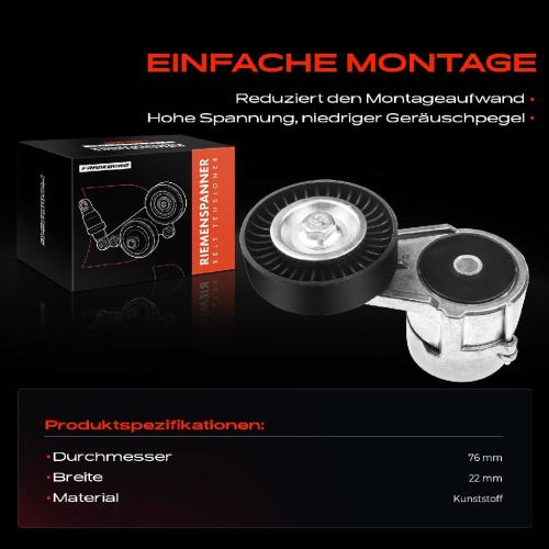 1x Spannrolle Riemenspanner für Opel Astra G H Corsa C 1.4L-1.8L Bild 1x Spannrolle Riemenspanner für Opel Astra G H Corsa C 1.4L-1.8L