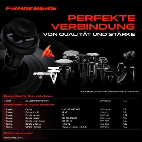 Frankberg 10x Befestigungsclips Stoßstange für Toyota Camry Corolla MR 2 Sequoia Yaris Bild Frankberg 10x Befestigungsclips Stoßstange für Toyota Camry Corolla MR 2 Sequoia Yaris