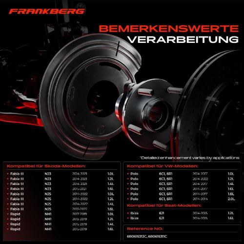 2x Ankerblech Bremsscheibe Vorderachse Beidseitig für VW Polo Seat Ibiza IV Toledo IV Skoda Fabia Bild 2x Ankerblech Bremsscheibe Vorderachse Beidseitig für VW Polo Seat Ibiza IV Toledo IV Skoda Fabia