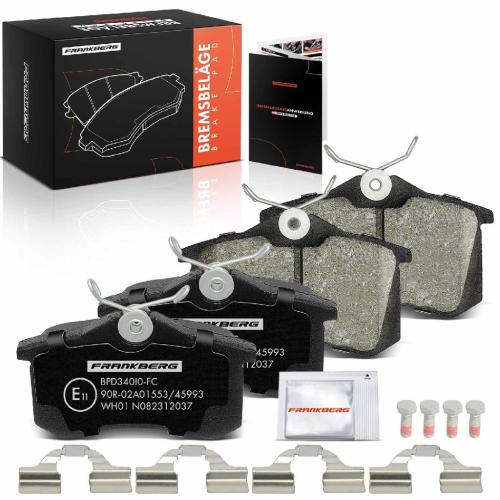 4x Bremsbeläge Hinterachse für VW Corrado Golf Variant IV Jetta Passat Polo Classic Scirocco Vento Bild 4x Bremsbeläge Hinterachse für VW Corrado Golf Variant IV Jetta Passat Polo Classic Scirocco Vento