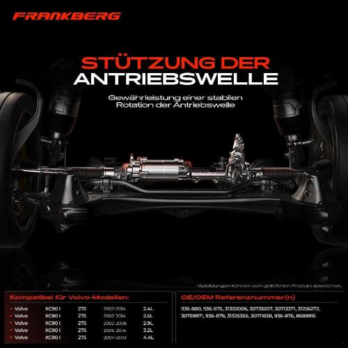 1x Lagerung Gelenkwelle Kardanwellenlager für Volvo XC90 I 275 2002-2014 Bild 1x Lagerung Gelenkwelle Kardanwellenlager für Volvo XC90 I 275 2002-2014