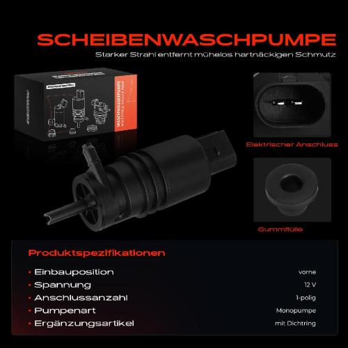 1x Waschwasserpumpe Scheibenreinigung Vorne für BMW 1er E81 F20 E90 F30 F80 Bild 1x Waschwasserpumpe Scheibenreinigung Vorne für BMW 1er E81 F20 E90 F30 F80