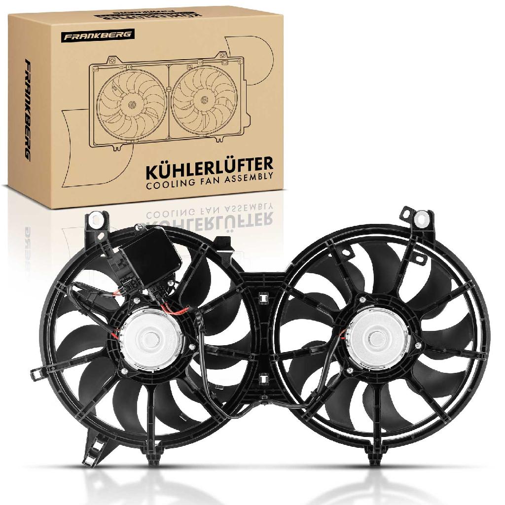 Frankberg 1x Motorkühller Doppellüfter mit Kühlerlüfterrahmen Infiniti Q70 Nissan 370 Z Murano II 3.7L