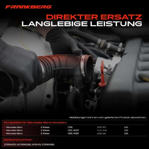1x Ansaugschlauch, Luftfilter für Mercedes-Benz S-Klasse Coupe V221 C216 2005-2013 Bild 1x Ansaugschlauch, Luftfilter für Mercedes-Benz S-Klasse Coupe V221 C216 2005-2013