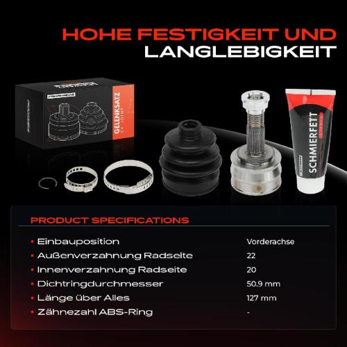 1x Antriebswelle Gelenksatz Vorderachse für Opel Corsa D S07 Adam M13 Corsa E X15 2006-2019 Bild 1x Antriebswelle Gelenksatz Vorderachse für Opel Corsa D S07 Adam M13 Corsa E X15 2006-2019