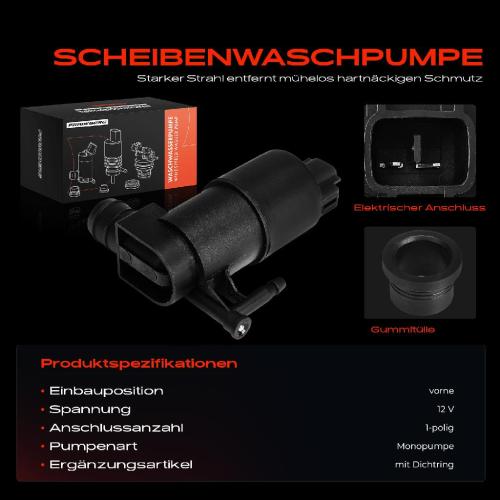 1x Waschwasserpumpe Scheibenreinigung Vorne für Toyota Verso R2 Yaris P13 09-20 Bild 1x Waschwasserpumpe Scheibenreinigung Vorne für Toyota Verso R2 Yaris P13 09-20