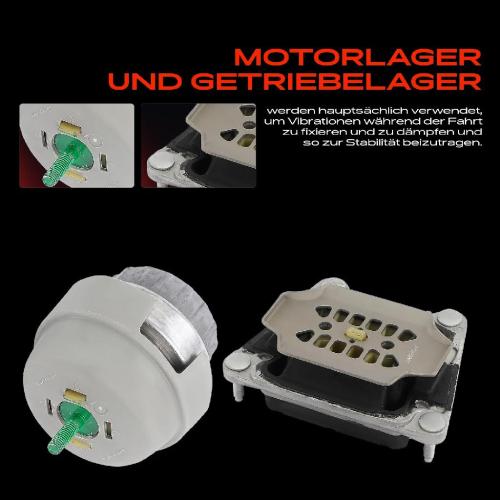 2x Motorlager Getriebelagerlager Vorne und Hinten für Audi A6 Allroad Avant 4F2 4F5 4FH Bild 2x Motorlager Getriebelagerlager Vorne und Hinten für Audi A6 Allroad Avant 4F2 4F5 4FH