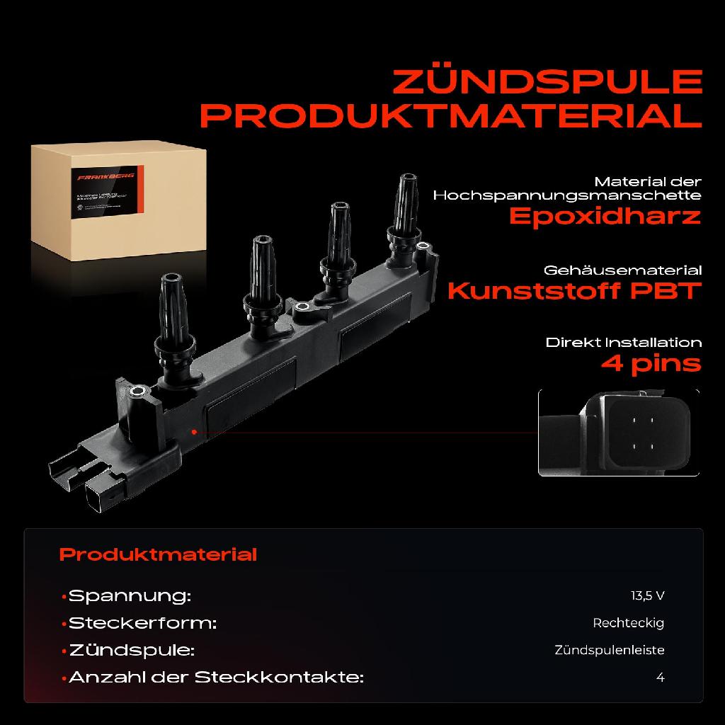 1x Zündmodul Zündspule für Citroën C4 Coupe I Stufenheck C5 Break II C8 Evasion MPV Jumpy Kasten Xsara Picasso