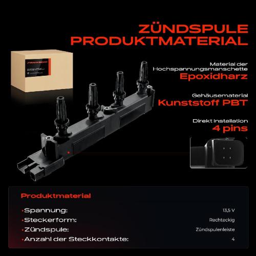 Frankberg 1x Zündmodul Zündspule für Citroën C4 Coupe I Stufenheck C5 Break II C8 Evasion MPV Jumpy Kasten Xsara Picasso Bild Frankberg 1x Zündmodul Zündspule für Citroën C4 Coupe I Stufenheck C5 Break II C8 Evasion MPV Jumpy Kasten Xsara Picasso