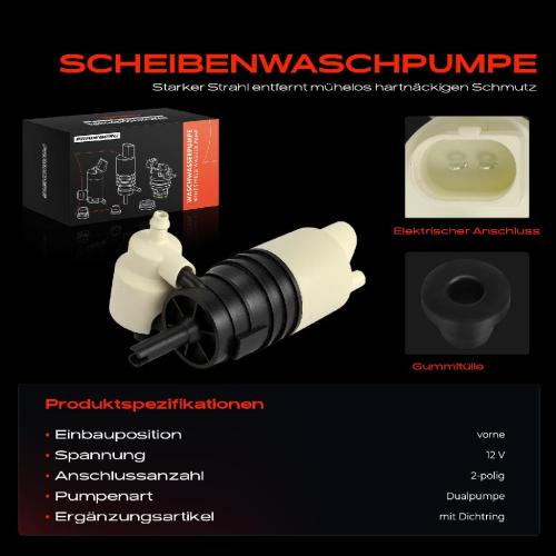 1x Waschwasserpumpe Scheibenreinigung Vorne für Mercedes-Benz C-Klasse T-Model S205 S206 S213 A238 Bild 1x Waschwasserpumpe Scheibenreinigung Vorne für Mercedes-Benz C-Klasse T-Model S205 S206 S213 A238