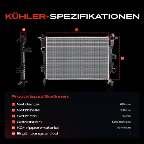 1x Kühler Wasserkühler Motorkühler für Fiat 500X 334 Jeep Renegade SUV B1 BU BV Bild 1x Kühler Wasserkühler Motorkühler für Fiat 500X 334 Jeep Renegade SUV B1 BU BV