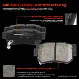 2x Bremsscheiben 4x Bremsbeläge Hinterachse für Hyundai Matrix FC Sonata IV EF KIA Magentis GD MS