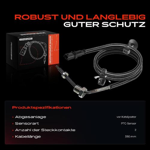 1x Abgastemperatursensor für Opel Meriva B MPV S10 1.7L 2010-2017 Bild 1x Abgastemperatursensor für Opel Meriva B MPV S10 1.7L 2010-2017