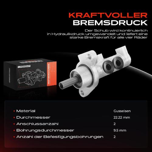 1x Hauptbremszylinder Bremszylinder für Opel Vectra B J96 CC Caravan 38 31 1995-1997 Bild 1x Hauptbremszylinder Bremszylinder für Opel Vectra B J96 CC Caravan 38 31 1995-1997