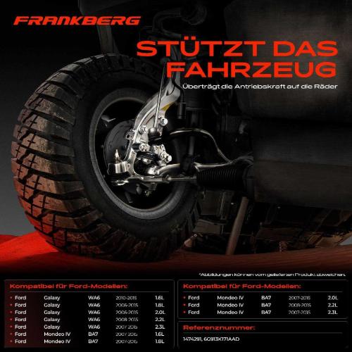 Frankberg 1x Achsschenkel Radaufhängung Vorderachse Links für Ford Galaxy Mondeo IV Stufenheck Turnier S-Max Bild Frankberg 1x Achsschenkel Radaufhängung Vorderachse Links für Ford Galaxy Mondeo IV Stufenheck Turnier S-Max