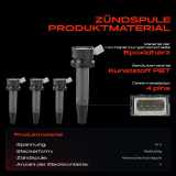 4x Zündspule Zündkerze für Daihatsu Copen L880 L881 Materia M4 Sirion M3 Terios F7 J2 1.3L 1.5L Bj ab 2005