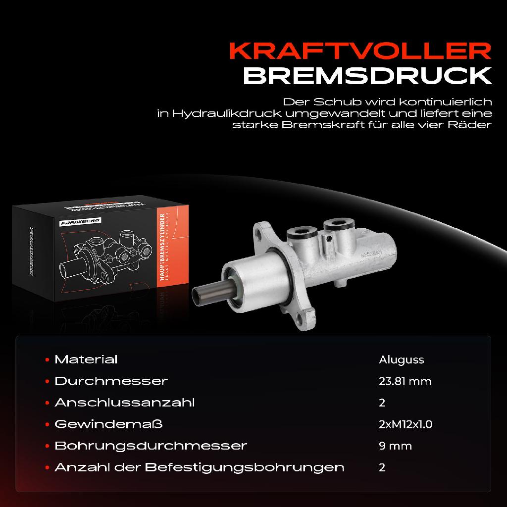 1x Hauptbremszylinder Bremszylinder für Mercedes-Benz A-Klasse W169 B-Klasse W245