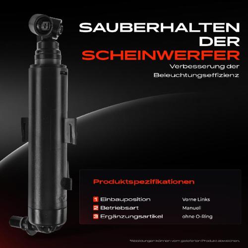 1x Scheinwerferreinigung Waschwasserdüse Vorne Links für Audi A1 8X1 8XK 2011-2014 Bild 1x Scheinwerferreinigung Waschwasserdüse Vorne Links für Audi A1 8X1 8XK 2011-2014