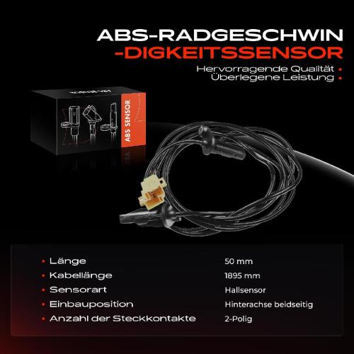 Frankberg 1x ABS Sensor Hinterachse beidseitig für Volvo C70 I Cabriolet Coupe S70 V70 2.0L 2.3L 2.4L 2.5L 1995-2005 Bild Frankberg 1x ABS Sensor Hinterachse beidseitig für Volvo C70 I Cabriolet Coupe S70 V70 2.0L 2.3L 2.4L 2.5L 1995-2005