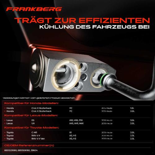 1x Expansionsventil Klimaanlage für Honda Civic Lexus UX 200 ES 350 Toyota Corolla Bild 1x Expansionsventil Klimaanlage für Honda Civic Lexus UX 200 ES 350 Toyota Corolla