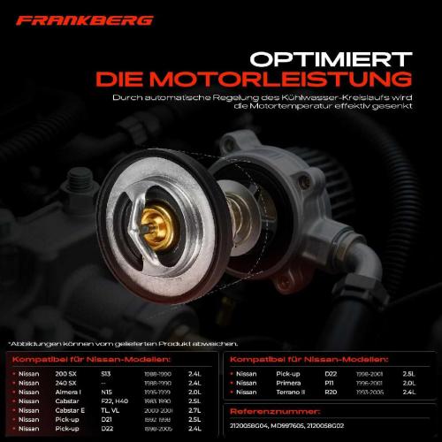 1x Thermostat Kühlmittel für Nissan Sunny I II IV Pick-up Mitsubishi Pajero Bild 1x Thermostat Kühlmittel für Nissan Sunny I II IV Pick-up Mitsubishi Pajero