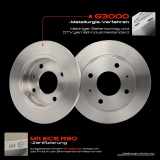 2x Bremsscheiben Hinterachse für Mitsubishi Colt CZC Cabriolet VI Smart Forfour 2004-2012