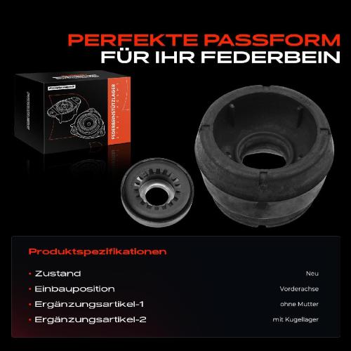 1x Domlager Federbeinstütz lager für VW Audi A3 A1 TT Seat Ibiza Leon Mii Bild 1x Domlager Federbeinstütz lager für VW Audi A3 A1 TT Seat Ibiza Leon Mii