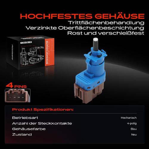 1x Bremslichtschalter für Alfa Romeo 159 939 Citroën Fiat Bild 1x Bremslichtschalter für Alfa Romeo 159 939 Citroën Fiat